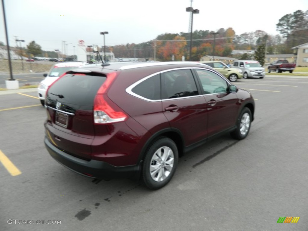 2013 CR-V EX-L - Basque Red Pearl II / Gray photo #5