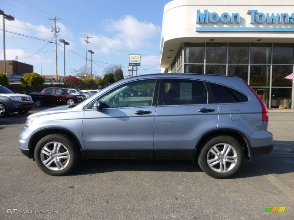 2011 CR-V EX 4WD - Glacier Blue Metallic / Gray photo #2