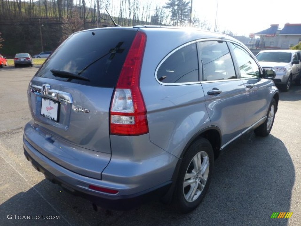 2011 CR-V EX 4WD - Glacier Blue Metallic / Gray photo #5