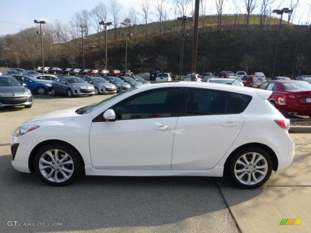 Crystal White Pearl Mica 2010 Mazda MAZDA3 s Grand Touring 5 Door Exterior Photo #73972751
