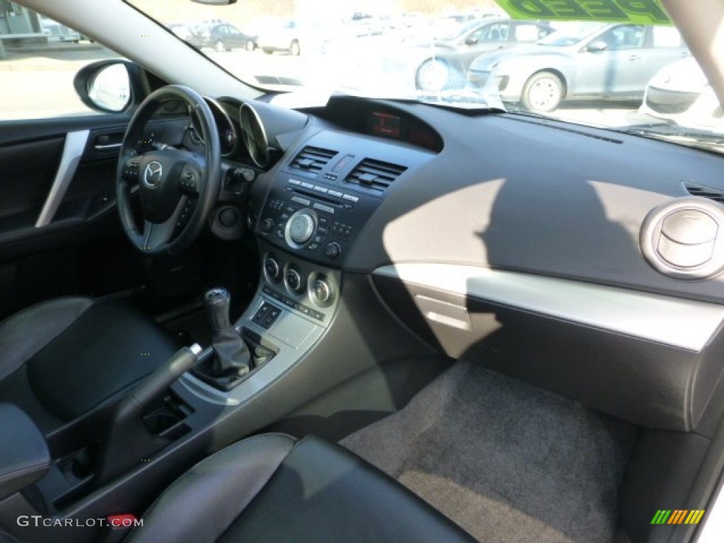 2010 Mazda MAZDA3 s Grand Touring 5 Door Black Dashboard Photo #73972820