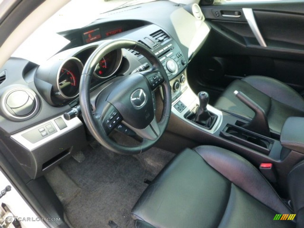 Black Interior 2010 Mazda MAZDA3 s Grand Touring 5 Door Photo #73972934