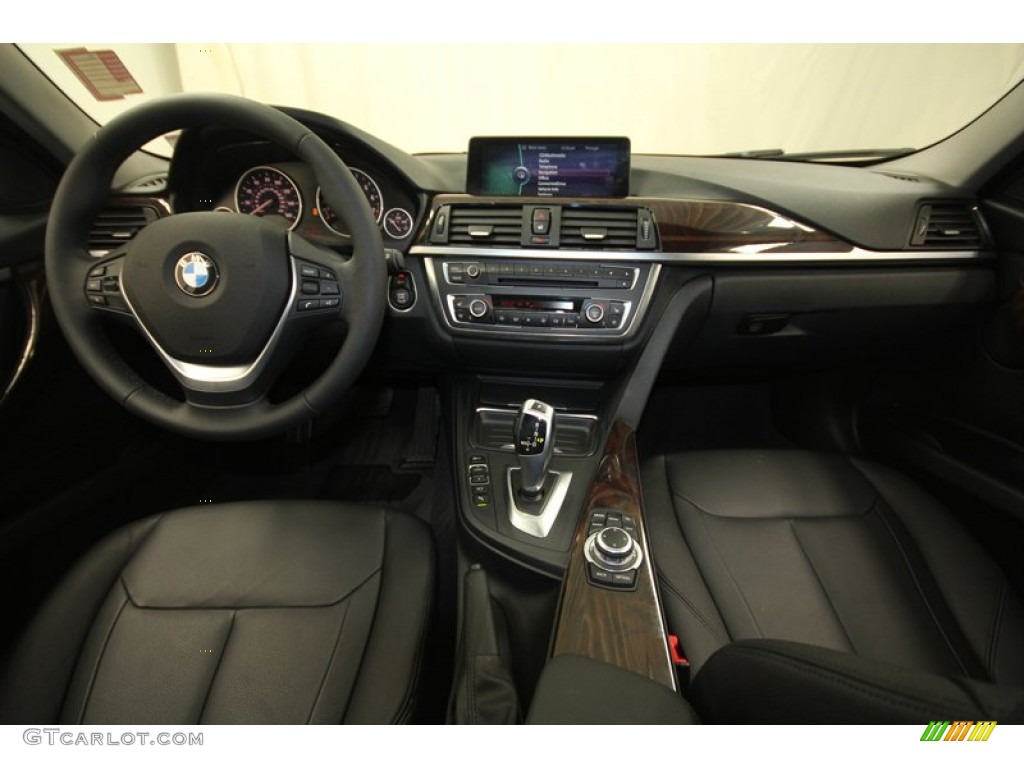 2012 BMW 3 Series 335i Sedan Black Dashboard Photo #73974005