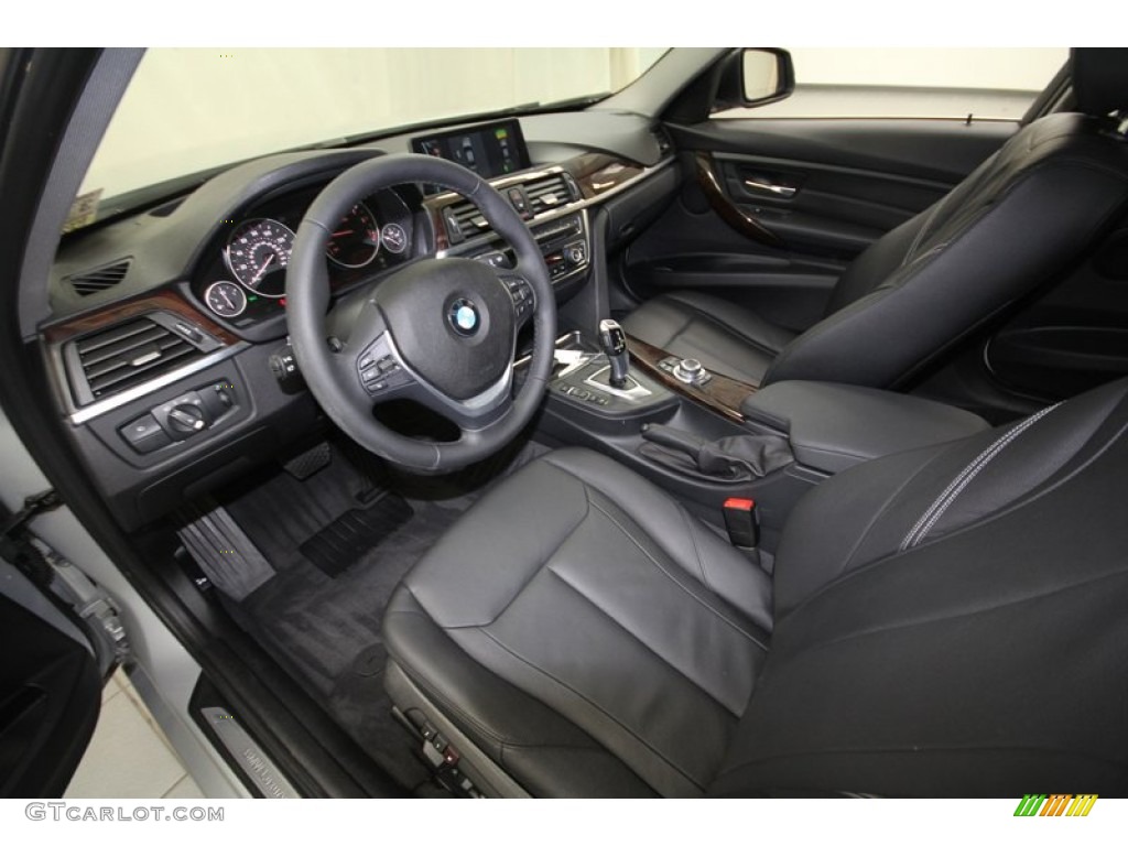 Black Interior 2012 BMW 3 Series 335i Sedan Photo #73974121