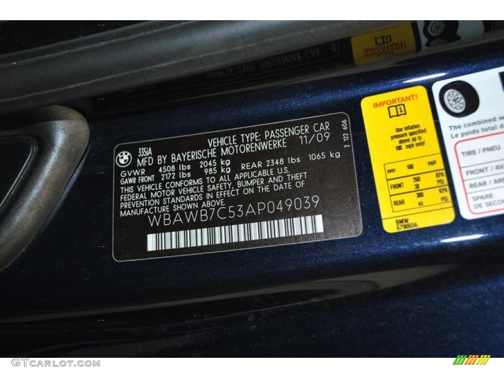 2010 3 Series 335i Coupe - Monaco Blue Metallic / Saddle Brown Dakota Leather photo #10