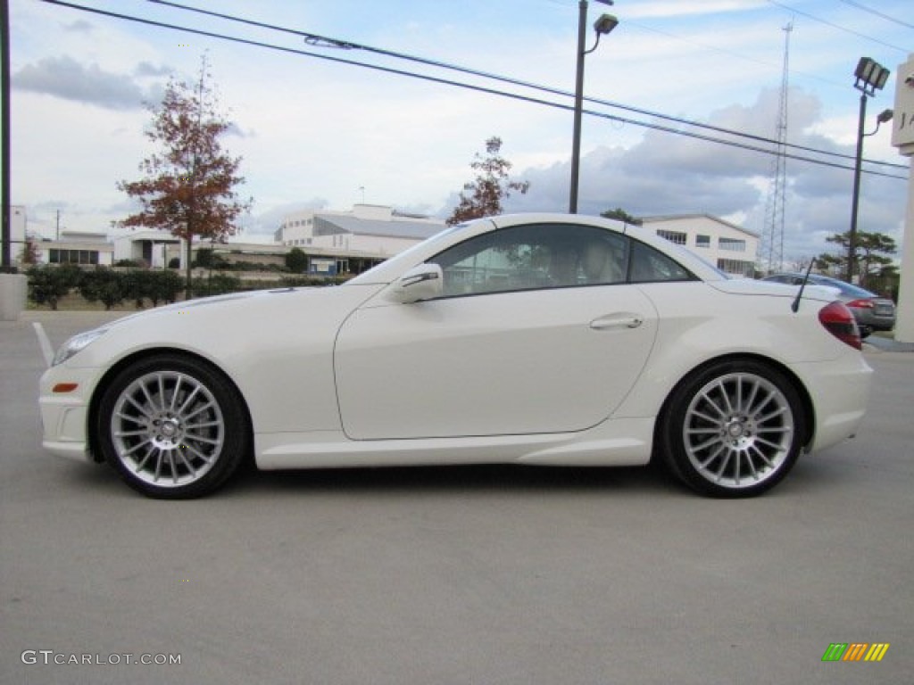Arctic White 2011 Mercedes-Benz SLK 300 Roadster Exterior Photo #73975448