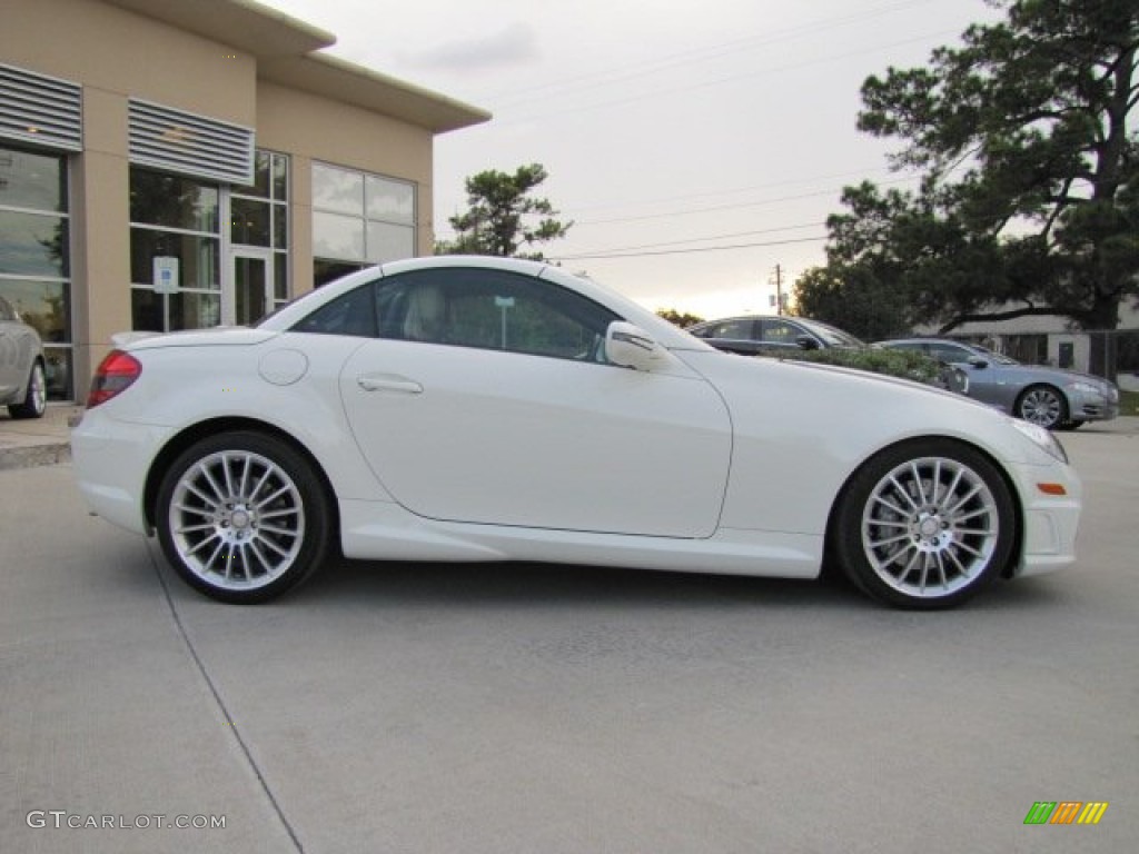 Arctic White 2011 Mercedes-Benz SLK 300 Roadster Exterior Photo #73975508