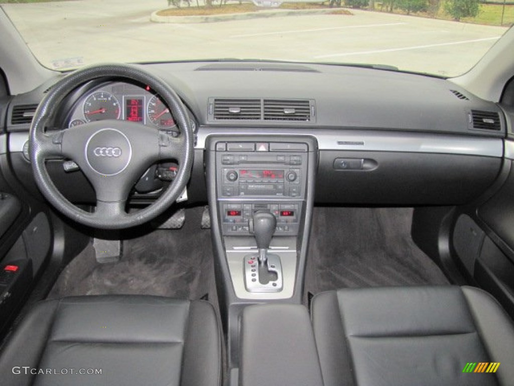 2004 Audi A4 3.0 quattro Sedan Ebony Dashboard Photo #73976066