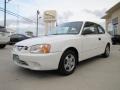 Noble White 2001 Hyundai Accent GS Coupe Exterior