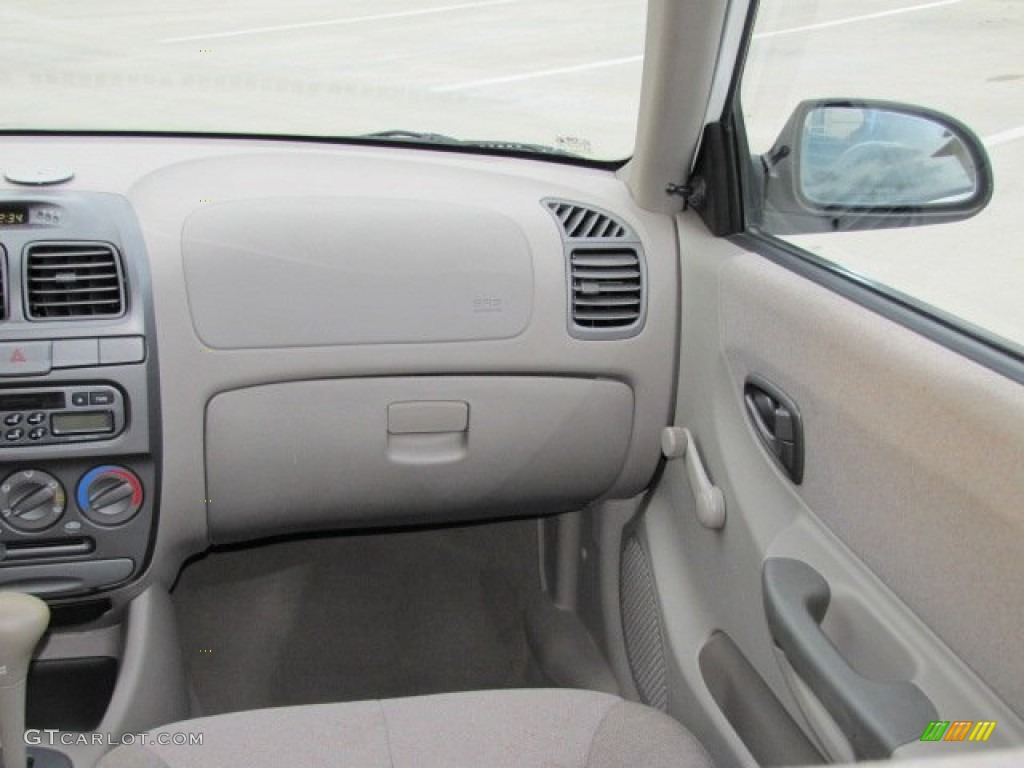 2001 Accent GS Coupe - Noble White / Beige photo #18