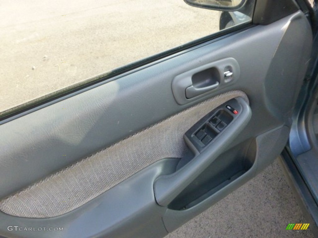 1998 Civic LX Sedan - Cyclone Blue Metallic / Gray photo #11