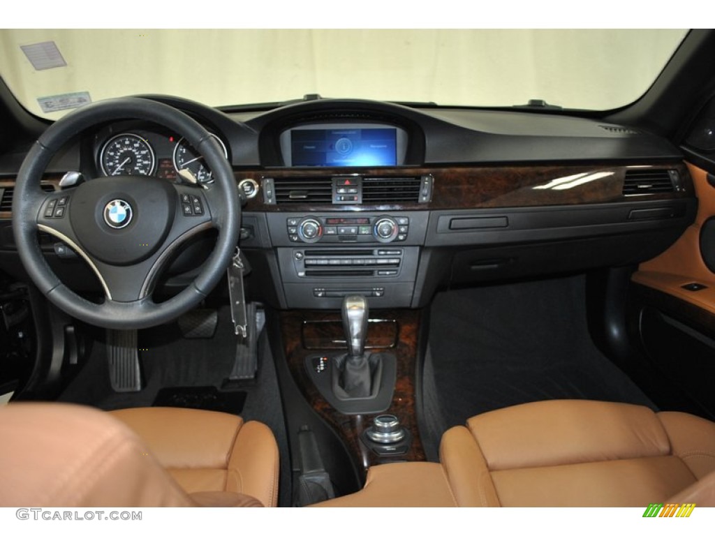 2008 BMW 3 Series 335i Convertible Saddle Brown/Black Dashboard Photo #73977500