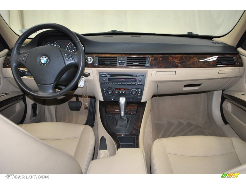 2006 BMW 3 Series 325i Sedan Beige Dashboard Photo #73978034