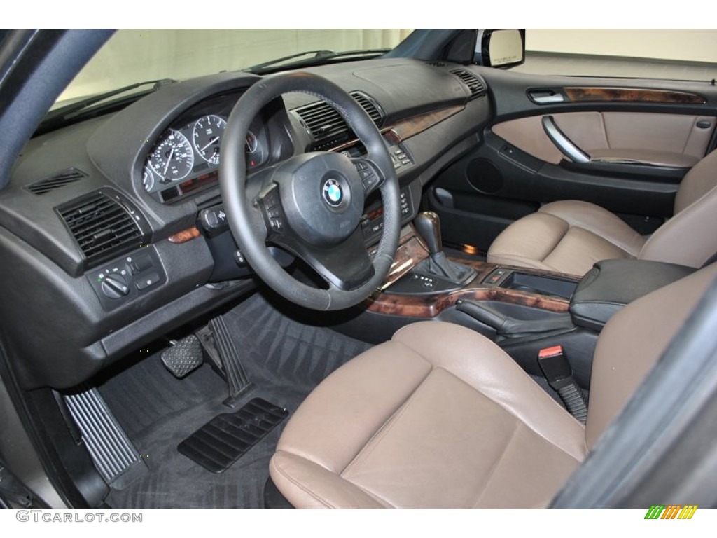 Truffle Brown Dakota Leather Interior 2006 BMW X5 3.0i Photo #73978616