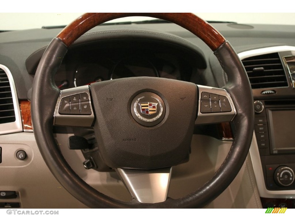 2008 Cadillac SRX 4 V6 AWD Cashmere/Cocoa Steering Wheel Photo #73978622