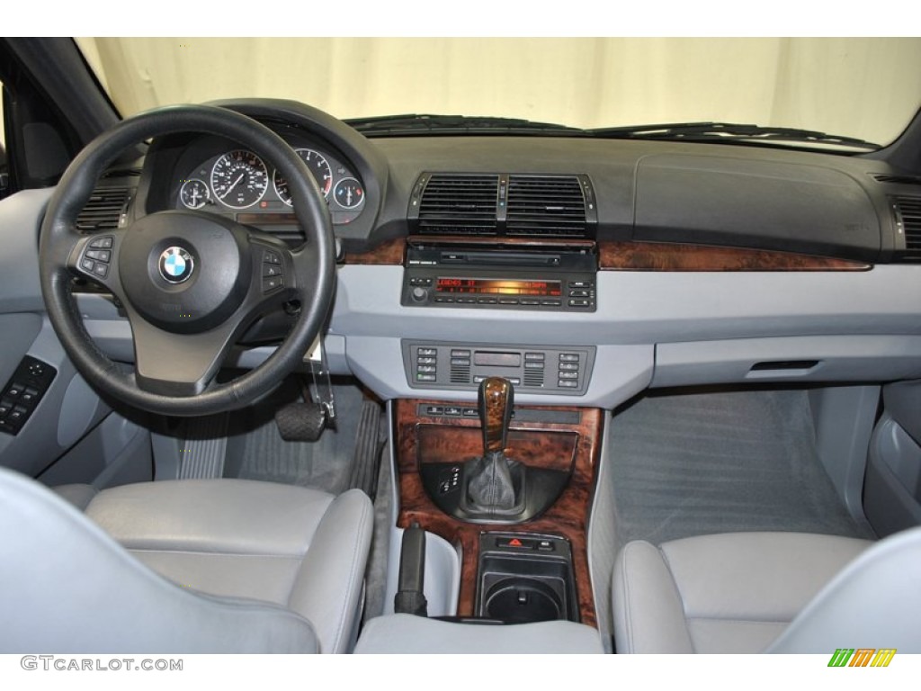 2006 BMW X5 4.4i Grey Dashboard Photo #73979015