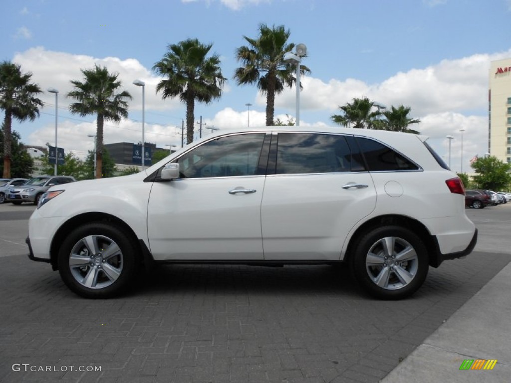 2013 MDX SH-AWD Advance - Aspen White Pearl / Parchment photo #4
