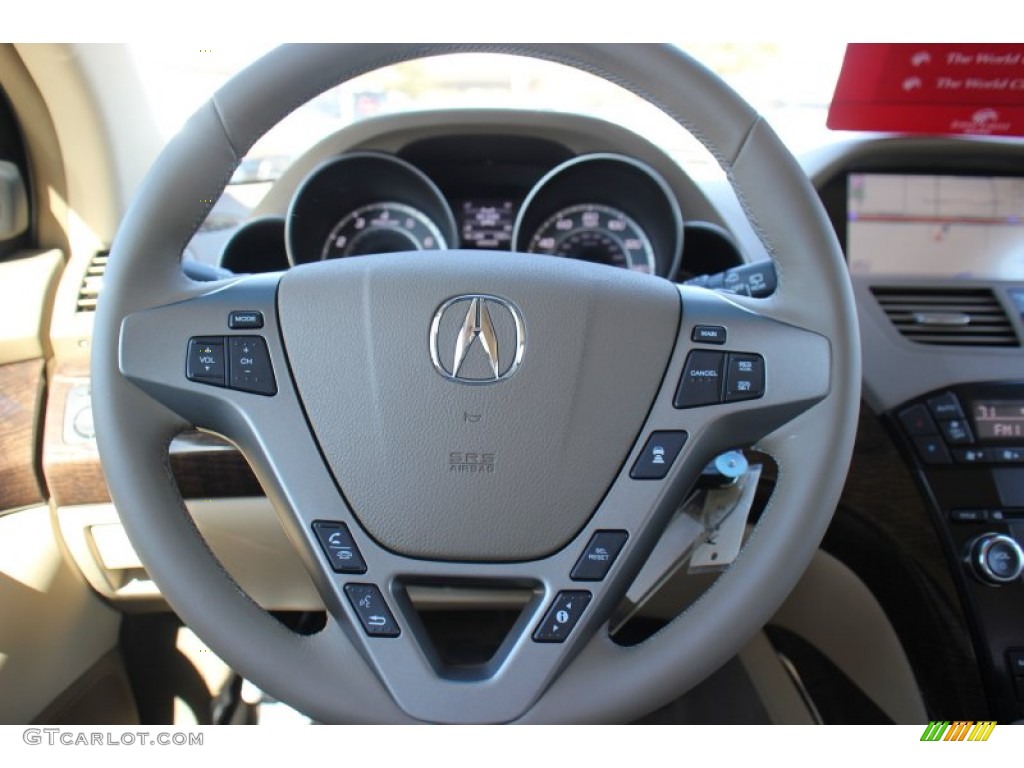 2013 MDX SH-AWD Advance - Aspen White Pearl / Parchment photo #20