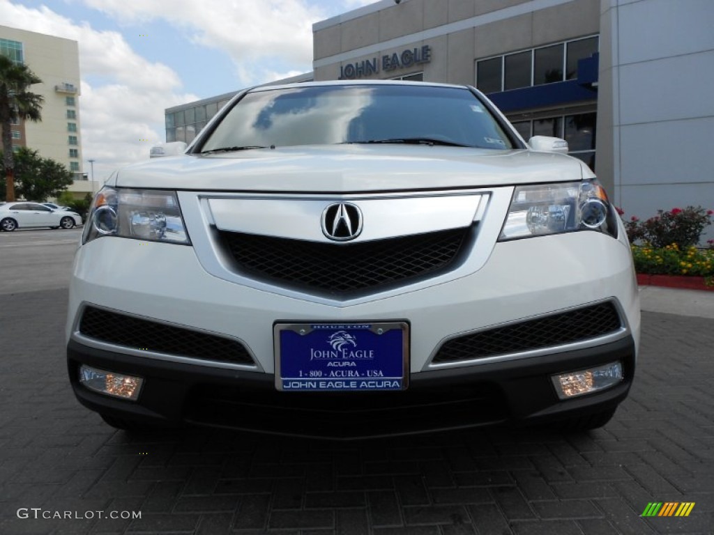 2013 MDX SH-AWD Advance - Aspen White Pearl / Parchment photo #2