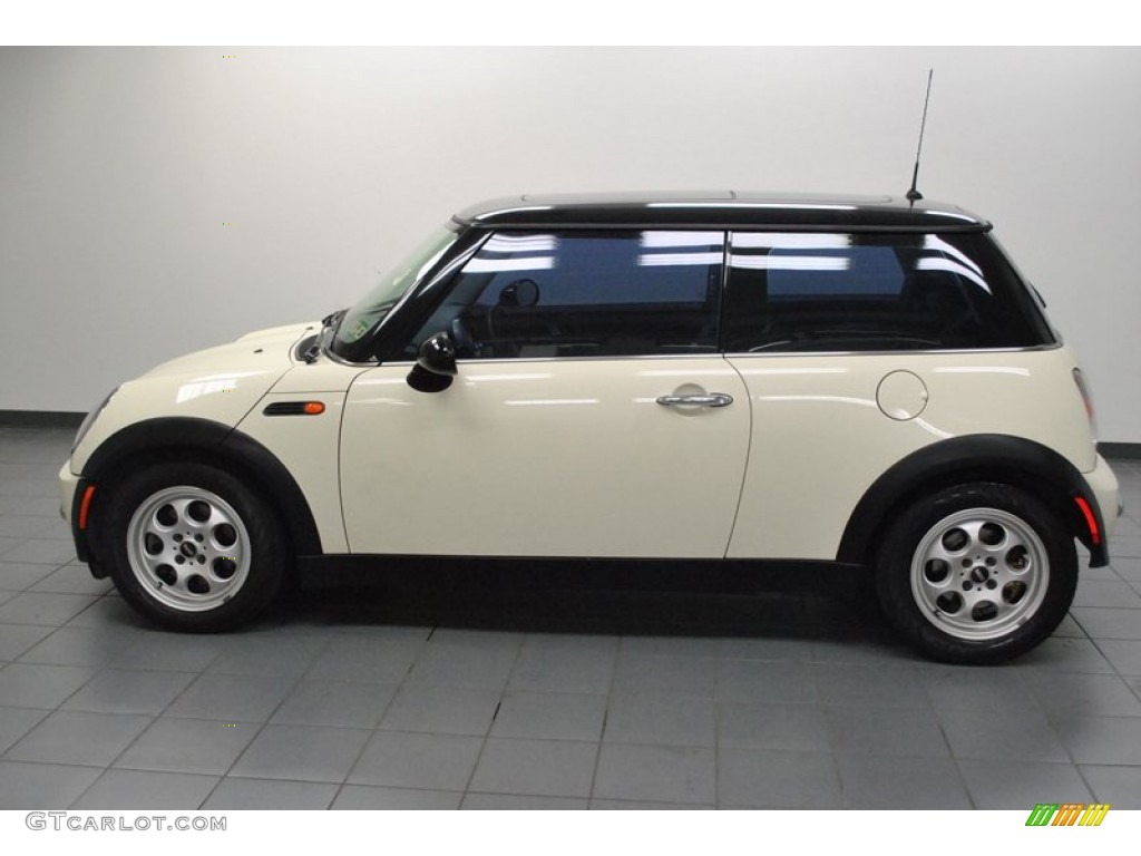 2004 Cooper Hardtop - Pepper White / Panther Black photo #2