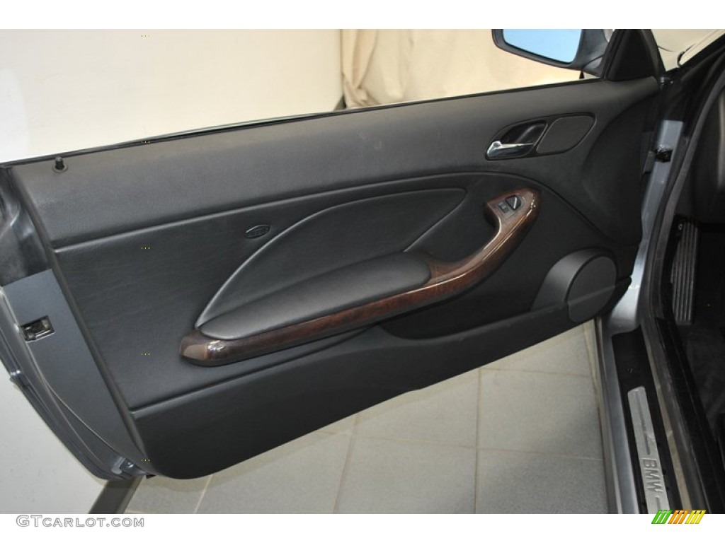 2004 BMW 3 Series 325i Coupe Black Door Panel Photo #73979858