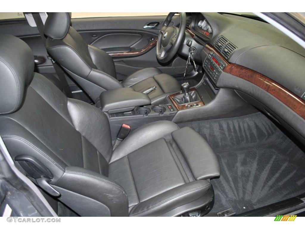Black Interior 2004 BMW 3 Series 325i Coupe Photo #73979968