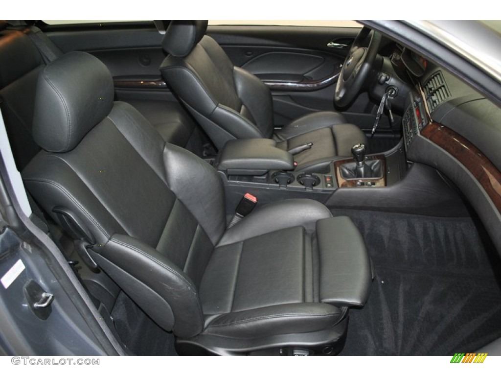 Black Interior 2004 BMW 3 Series 325i Coupe Photo #73979993