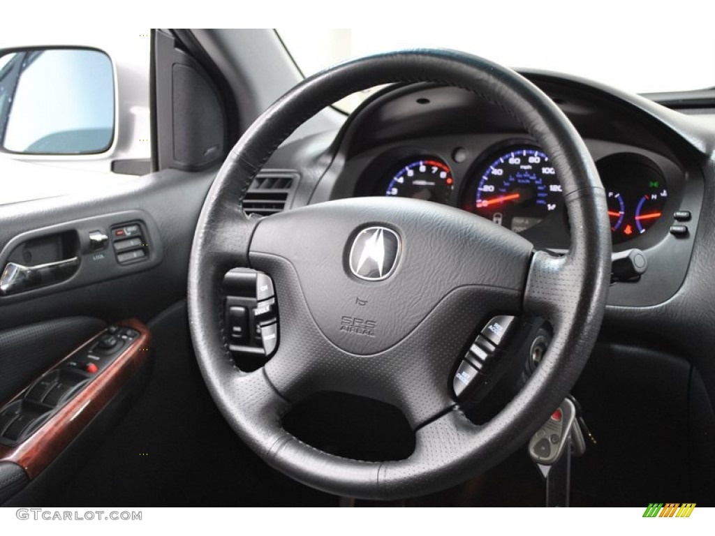 2004 Acura MDX Touring Ebony Steering Wheel Photo #73980239