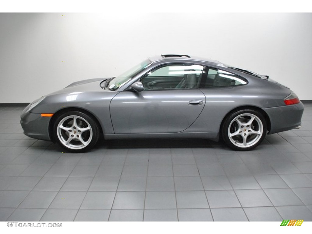 Seal Grey Metallic 2003 Porsche 911 Carrera Coupe Exterior Photo #73980348