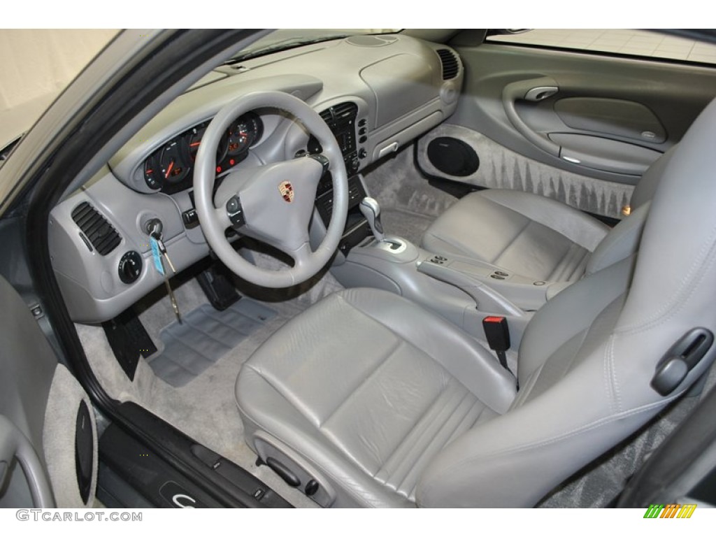 Graphite Grey Interior 2003 Porsche 911 Carrera Coupe Photo #73980410