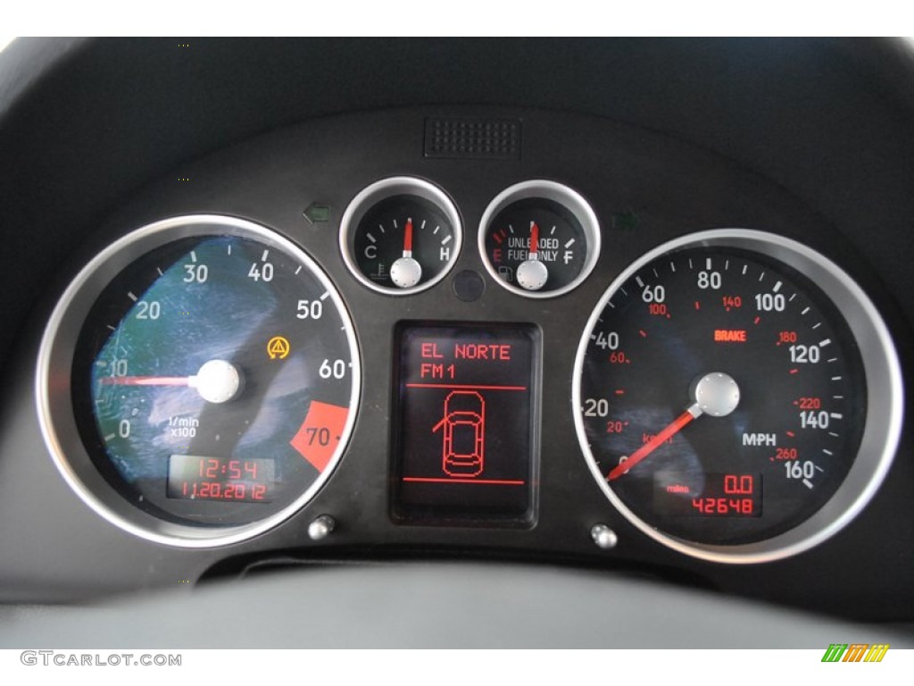 2001 Audi TT 1.8T Coupe Gauges Photo #73980707