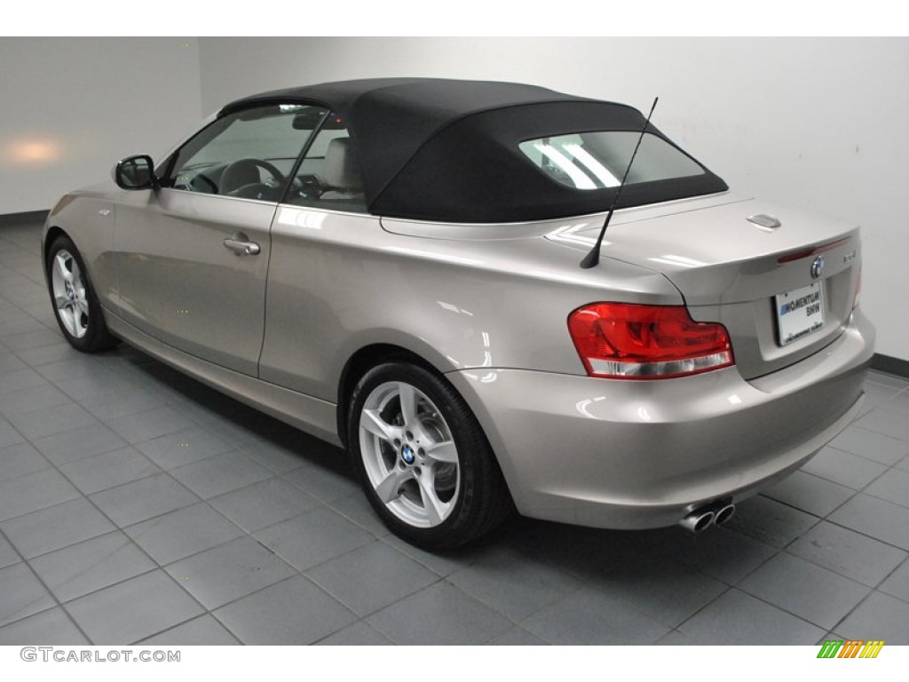 2012 1 Series 128i Convertible - Cashmere Silver Metallic / Taupe photo #5