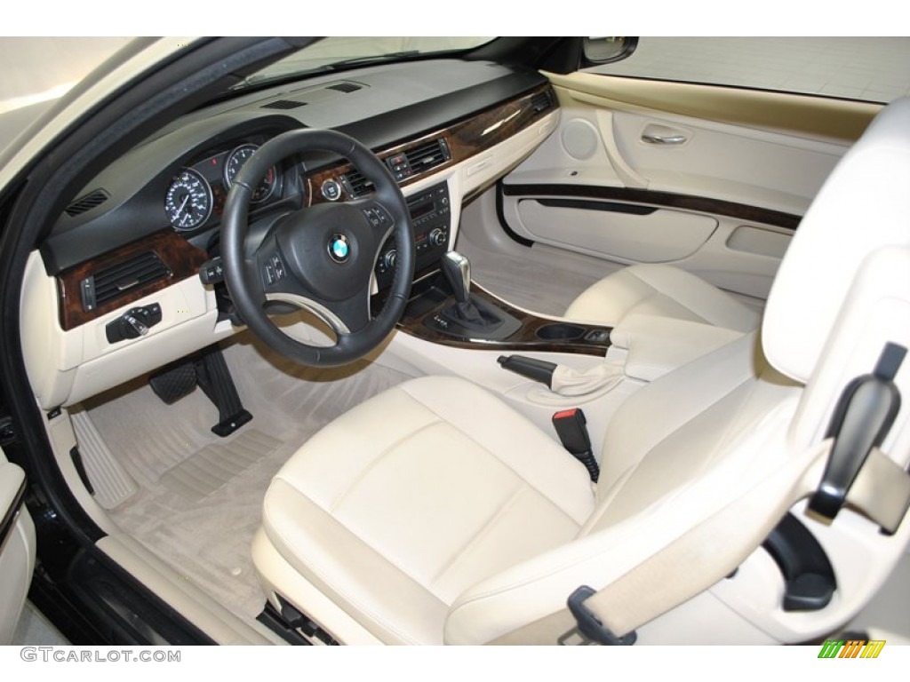 Cream Beige Interior 2010 BMW 3 Series 328i Convertible Photo #73980944