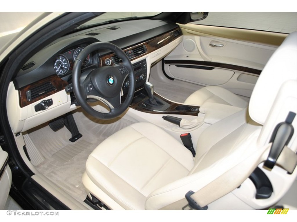 2010 3 Series 328i Convertible - Jet Black / Cream Beige photo #3