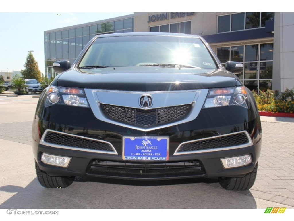 2013 MDX SH-AWD Advance - Crystal Black Pearl / Parchment photo #2