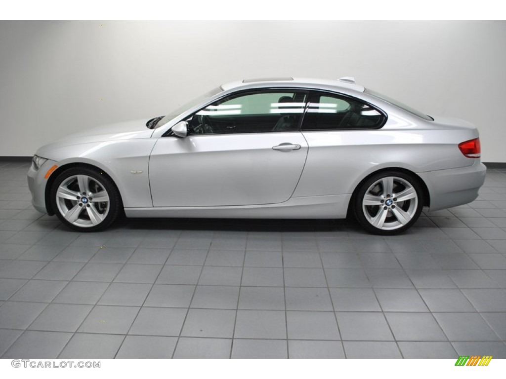 2009 3 Series 335i Coupe - Titanium Silver Metallic / Black photo #2