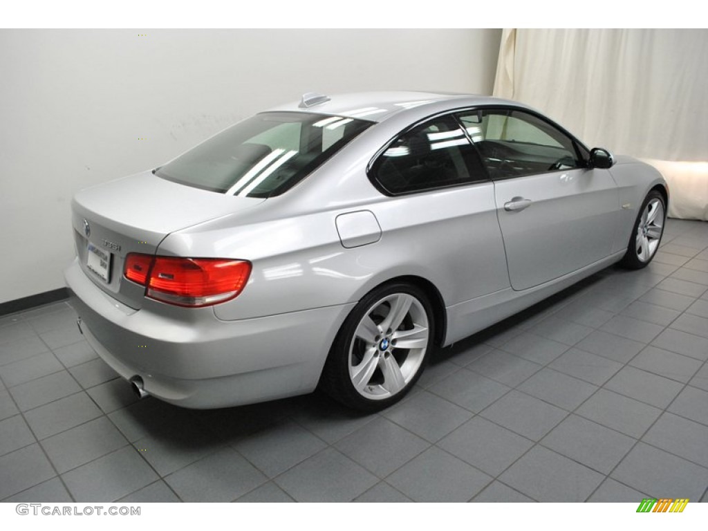 2009 3 Series 335i Coupe - Titanium Silver Metallic / Black photo #10