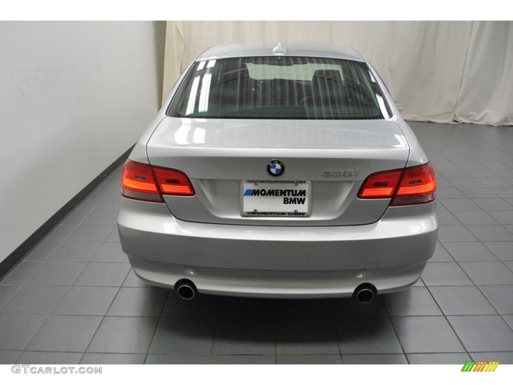 2009 3 Series 335i Coupe - Titanium Silver Metallic / Black photo #11