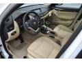 Beige Prime Interior Photo for 2013 BMW X1 #73982270