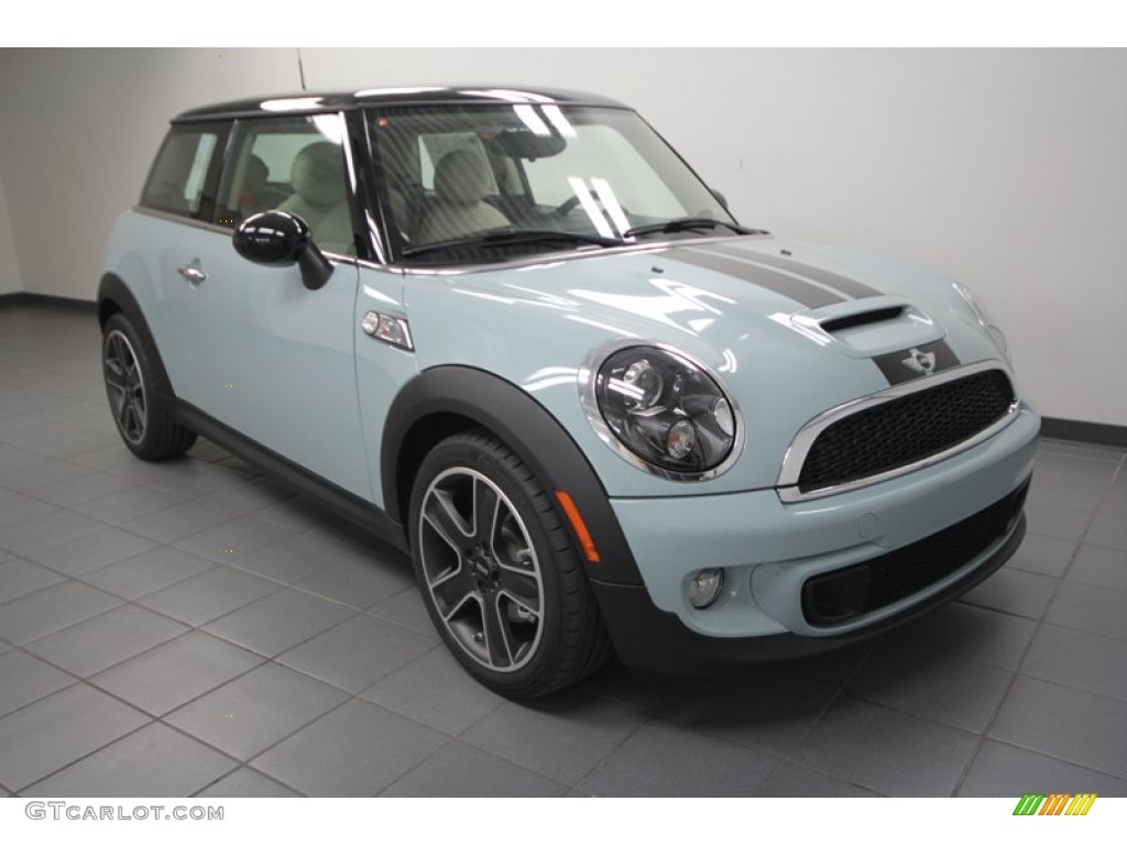 Ice Blue Mini Cooper