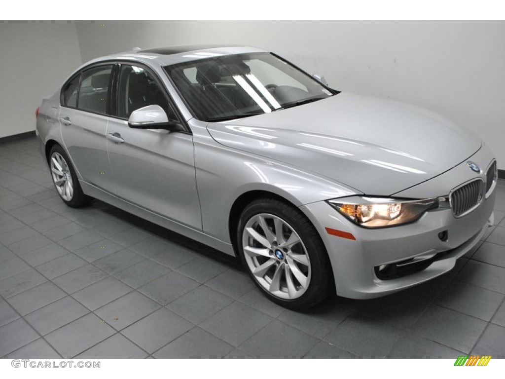 2013 3 Series 328i Sedan - Glacier Silver Metallic / Black photo #6