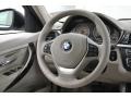 2013 BMW 3 Series Oyster Interior Steering Wheel Photo