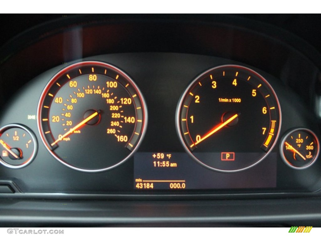 2011 BMW 5 Series 550i Sedan Gauges Photo #73990011