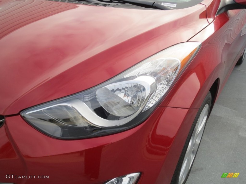 2013 Elantra Limited - Red Allure / Beige photo #8