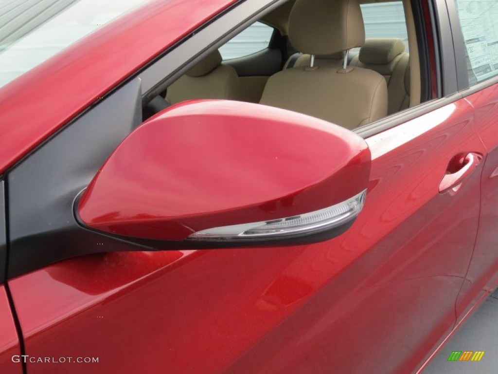 2013 Elantra Limited - Red Allure / Beige photo #11