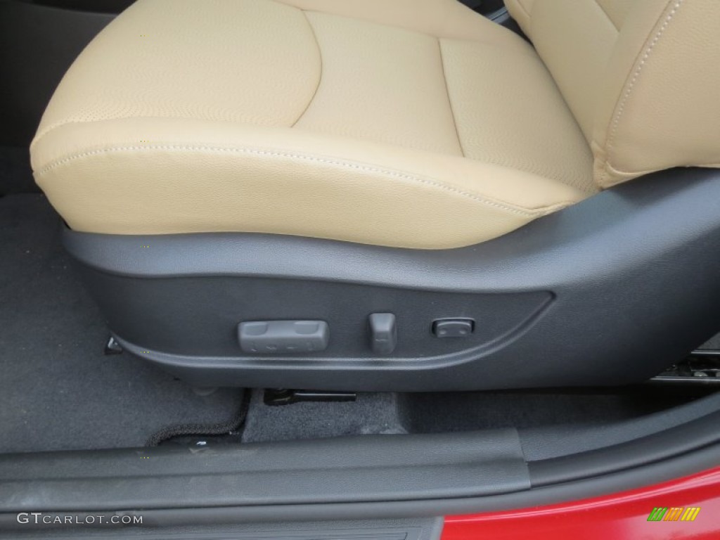 2013 Elantra Limited - Red Allure / Beige photo #23