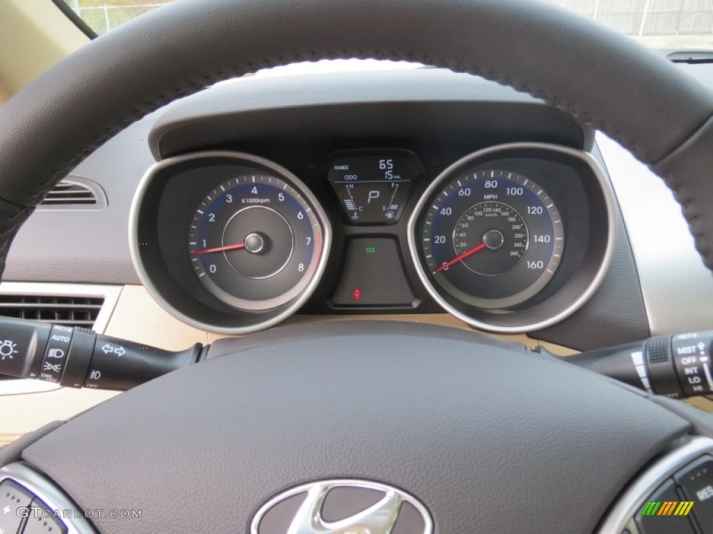 2013 Elantra Limited - Red Allure / Beige photo #32