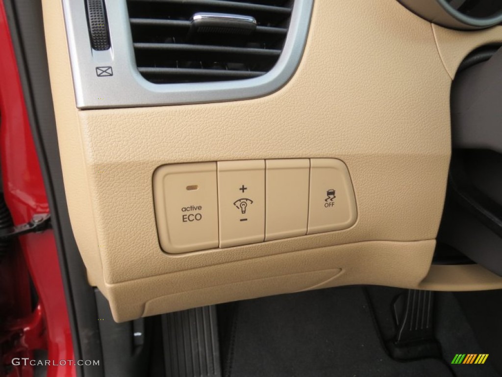 2013 Elantra Limited - Red Allure / Beige photo #33