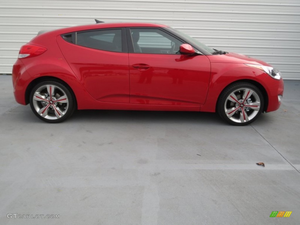 Boston Red 2013 Hyundai Veloster Standard Veloster Model Exterior Photo #73991583