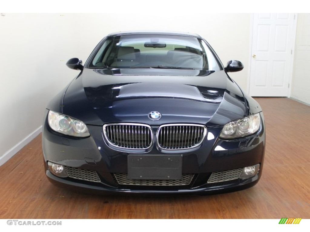 2009 3 Series 335i Coupe - Monaco Blue Metallic / Grey photo #7